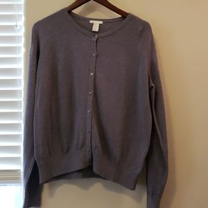 H&M purplish gray cardigan
